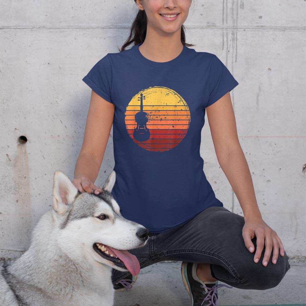 Vintage violin Player Music Retro violin T-Shirt