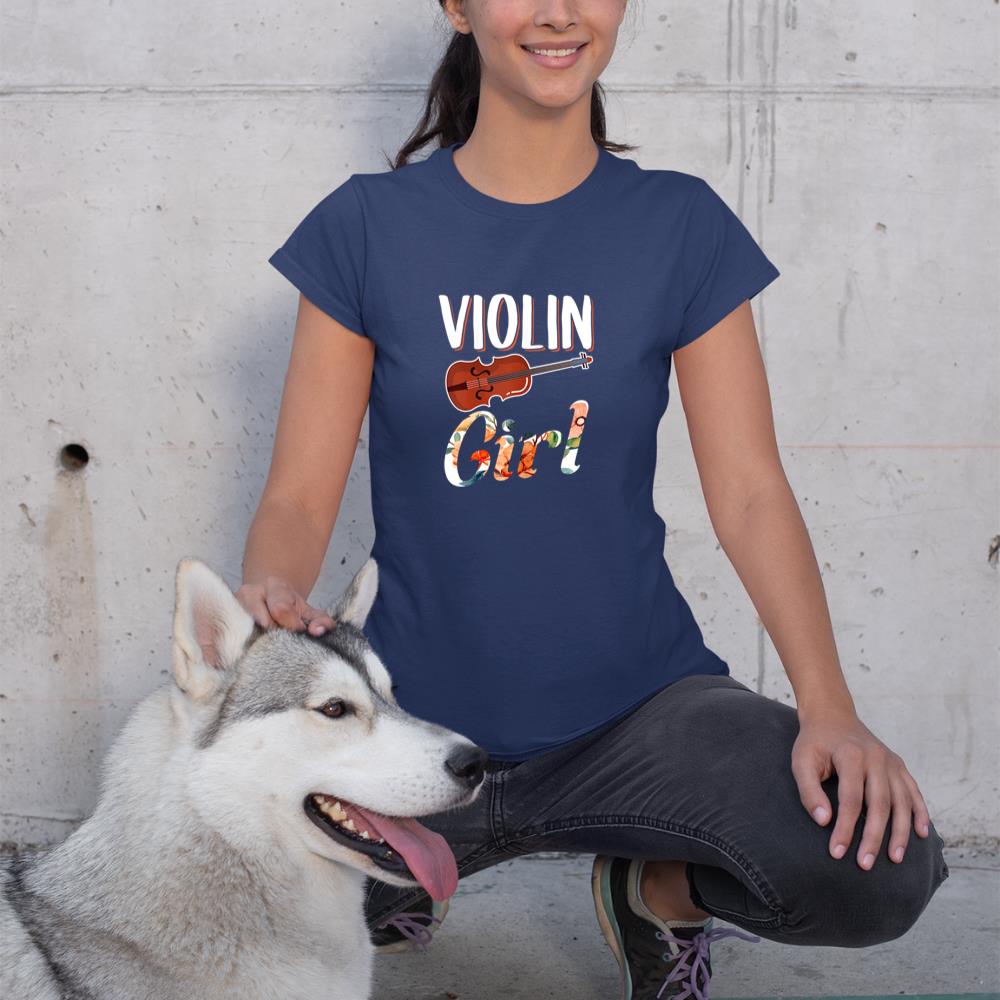 Violin Shirt Violin Girl Violinist Musician Violin Player T-Shirt