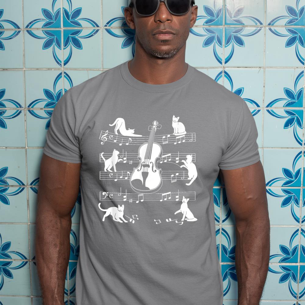 Violinist Cats for Cat loving Violin player T-Shirt
